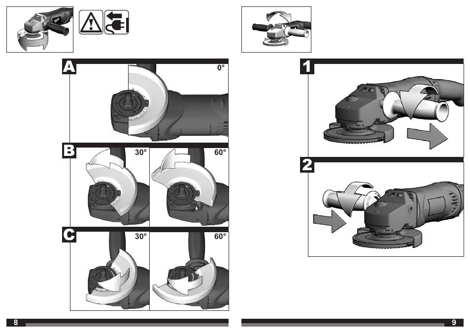 Ab c | Milwaukee AG 16-125 INOX User Manual | Page 5 / 33