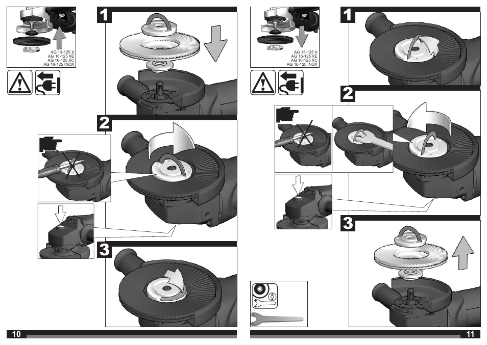 Milwaukee AG 16-125 INOX User Manual | Page 6 / 33