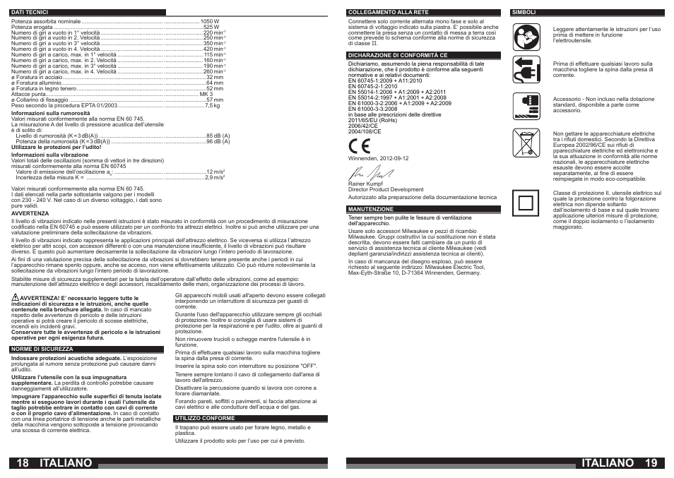 Italiano | Milwaukee B4-32 User Manual | Page 10 / 35