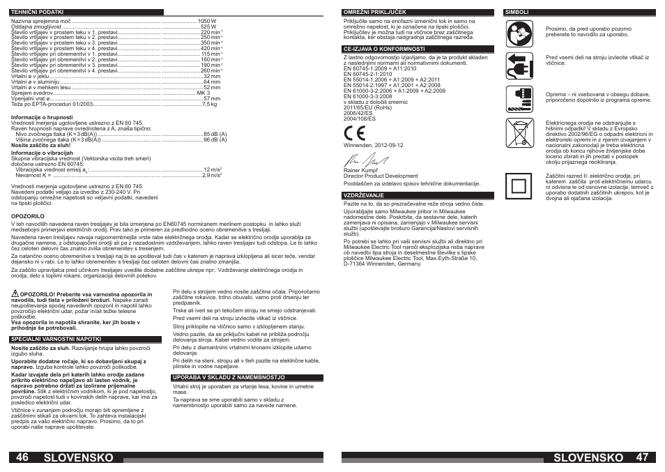 Slovensko | Milwaukee B4-32 User Manual | Page 24 / 35