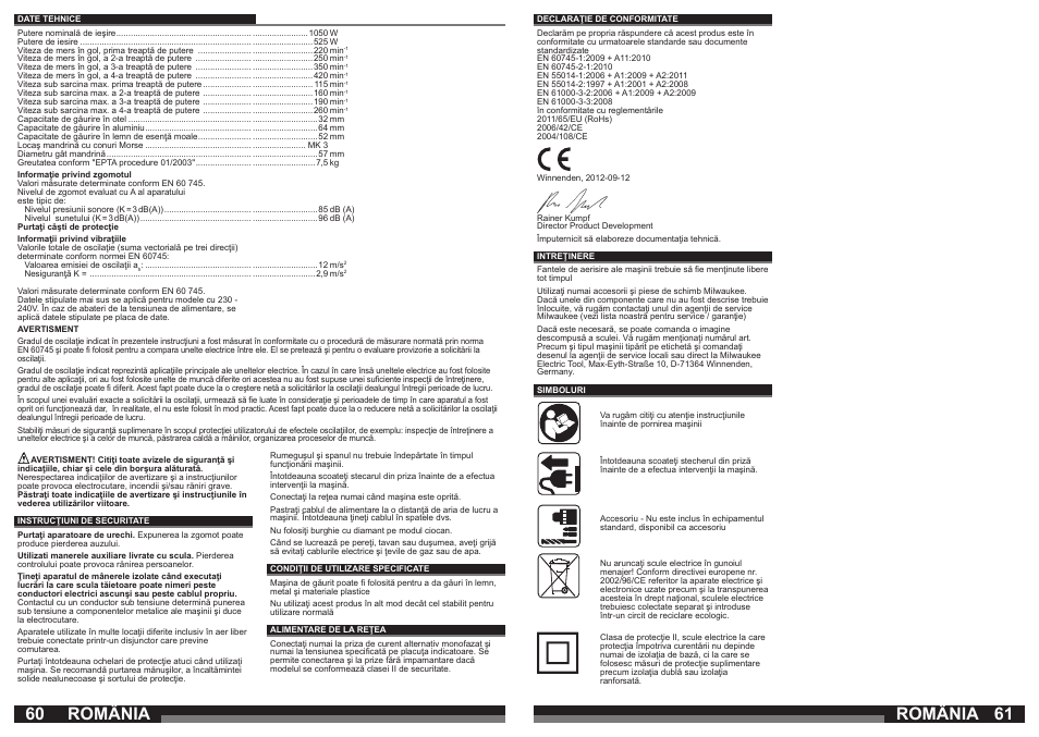 România | Milwaukee B4-32 User Manual | Page 31 / 35