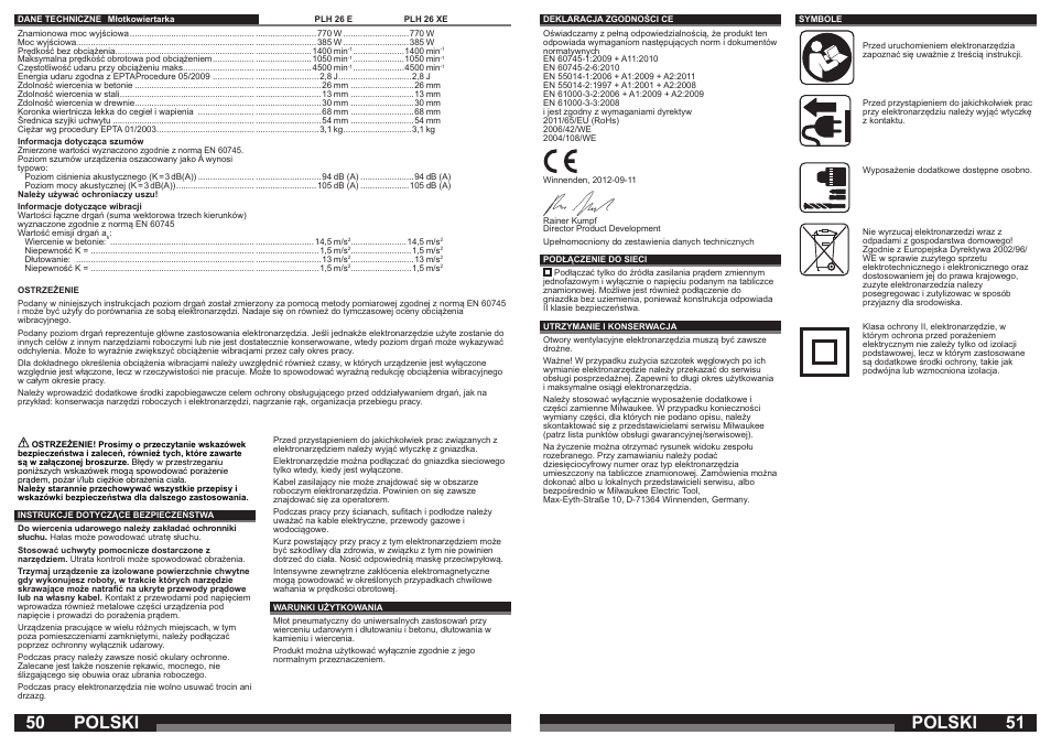 Polski | Milwaukee PLH 26 E User Manual | Page 26 / 39