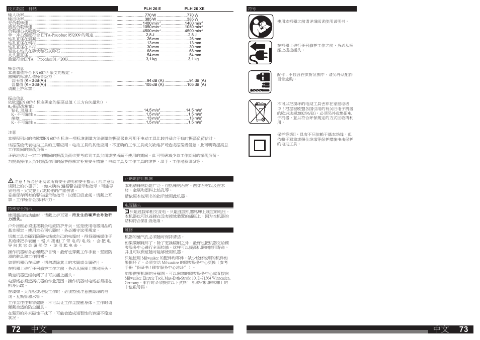 Milwaukee PLH 26 E User Manual | Page 37 / 39