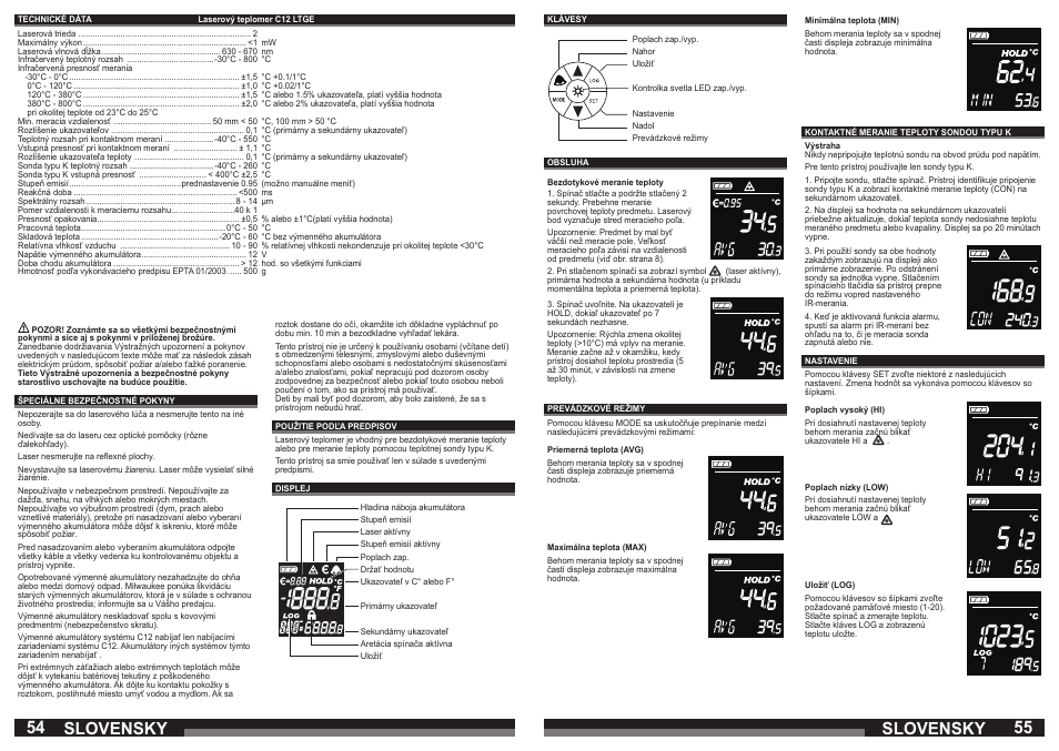 54 55 slovensky, Slovensky | Milwaukee C12 LTGE User Manual | Page 28 / 49