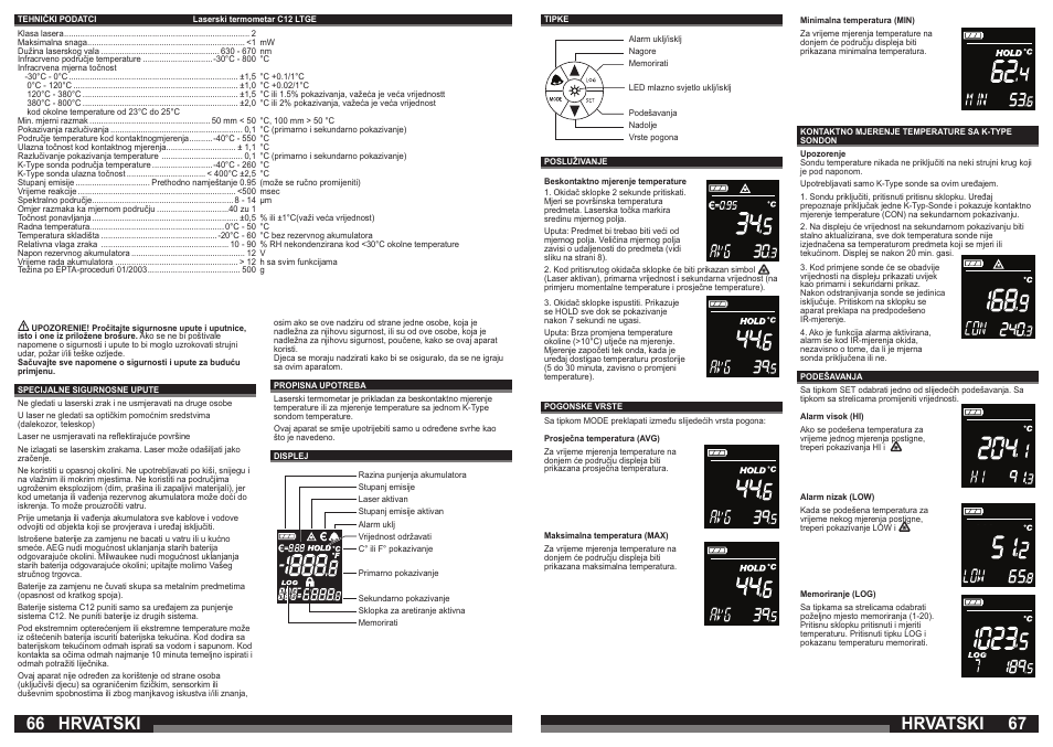 66 67 hrvatski, Hrvatski | Milwaukee C12 LTGE User Manual | Page 34 / 49