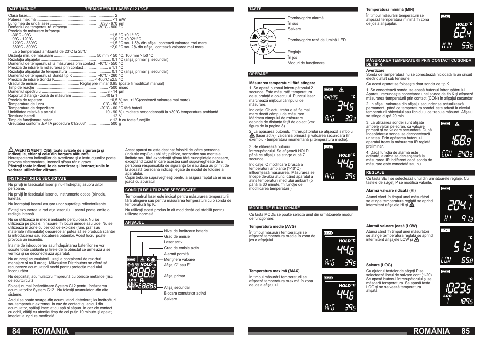 84 85 românia, România | Milwaukee C12 LTGE User Manual | Page 43 / 49