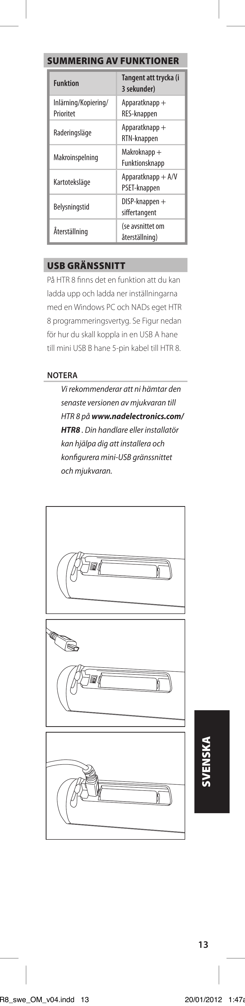 NAD HTR 8 User Manual | Page 101 / 118