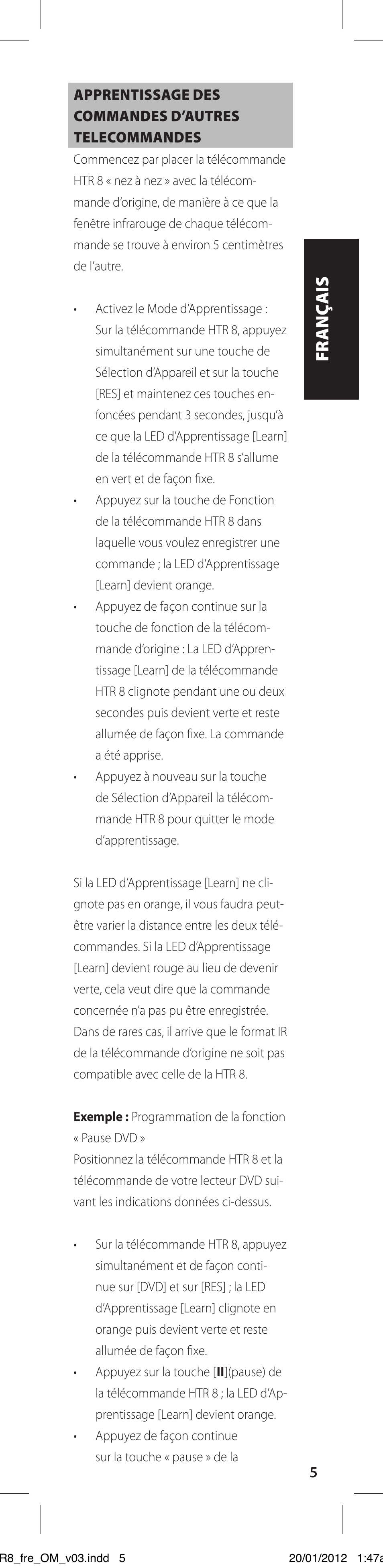 NAD HTR 8 User Manual | Page 17 / 118