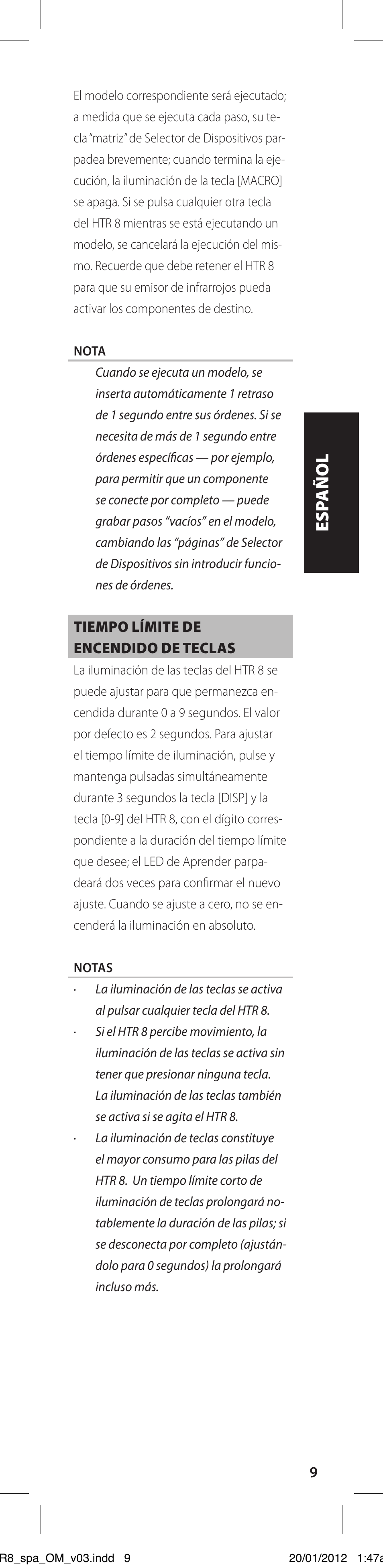 NAD HTR 8 User Manual | Page 37 / 118