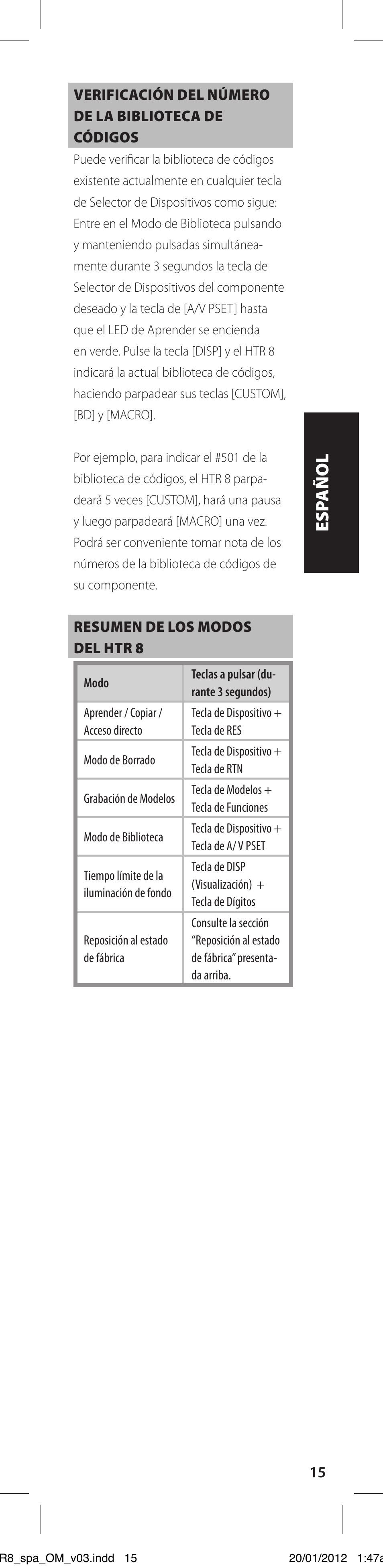 NAD HTR 8 User Manual | Page 43 / 118