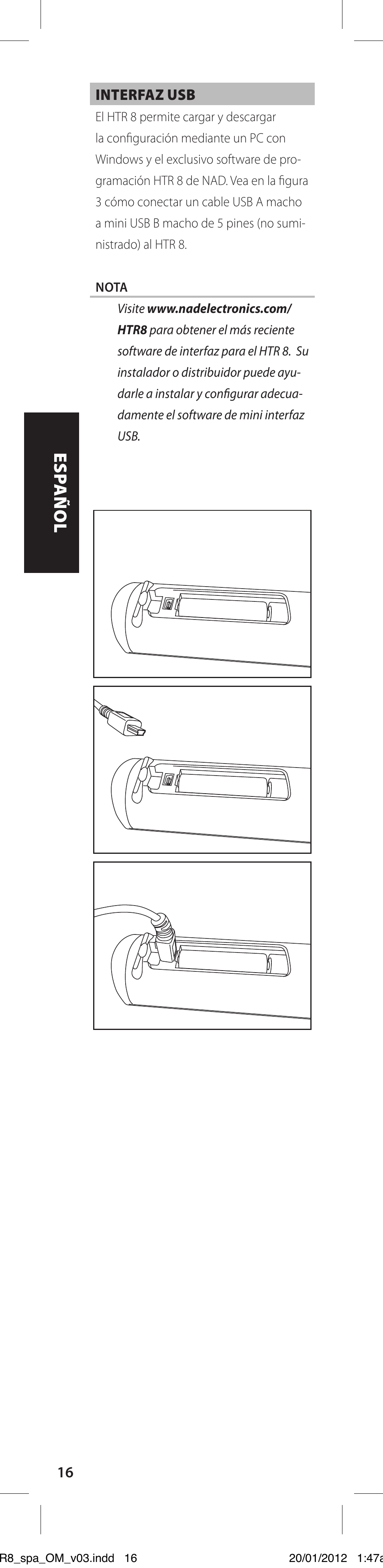 NAD HTR 8 User Manual | Page 44 / 118