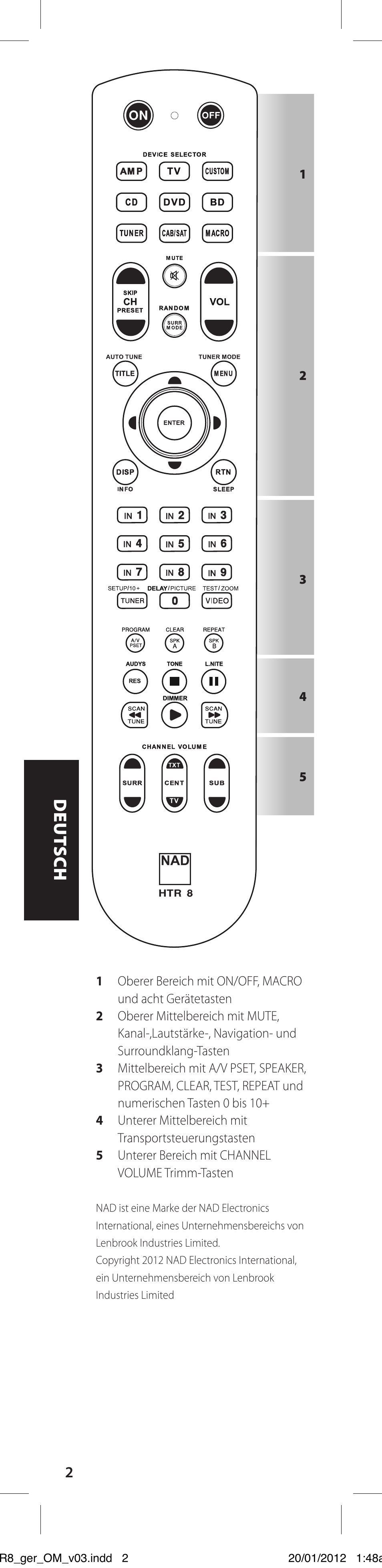 Htr8_ger_om_v03 | NAD HTR 8 User Manual | Page 62 / 118