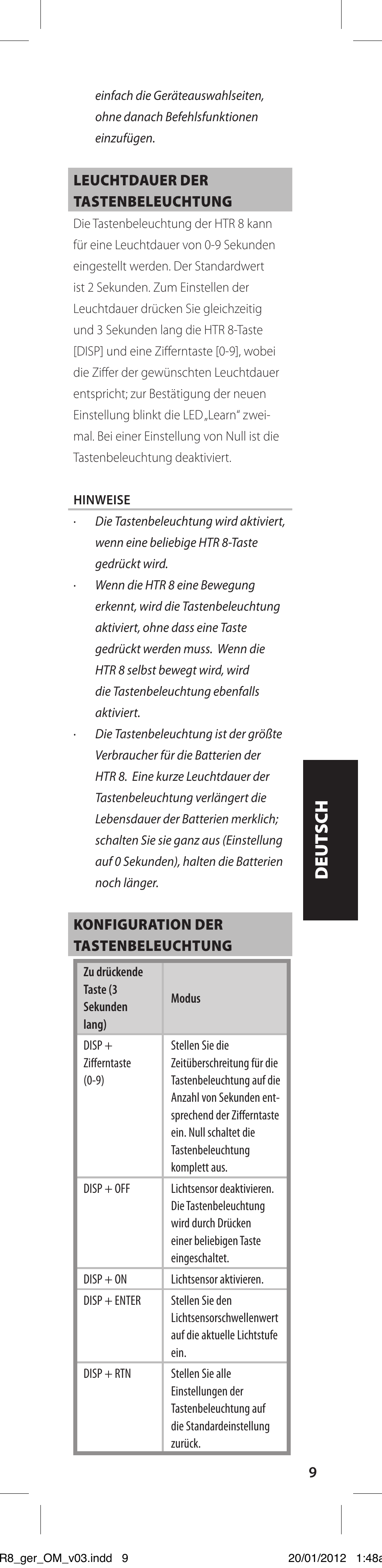 NAD HTR 8 User Manual | Page 69 / 118