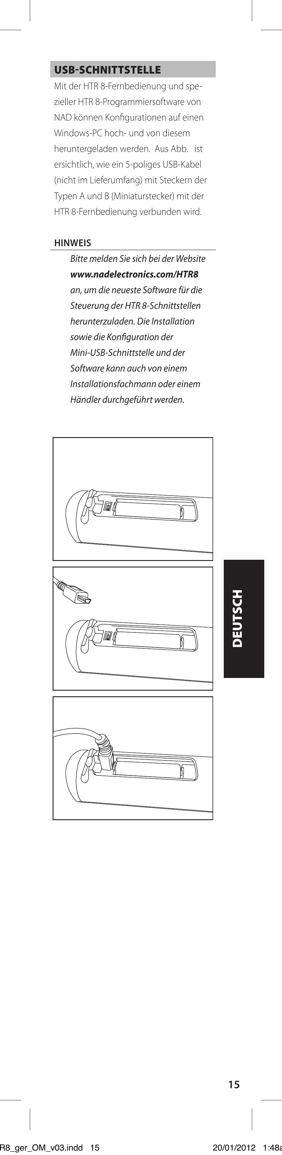 NAD HTR 8 User Manual | Page 75 / 118