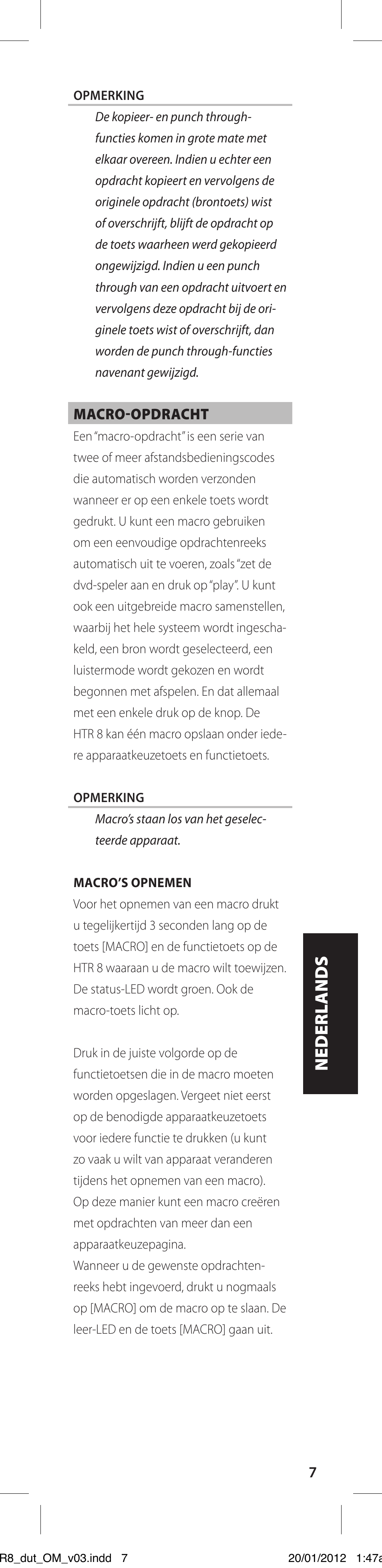 NAD HTR 8 User Manual | Page 81 / 118