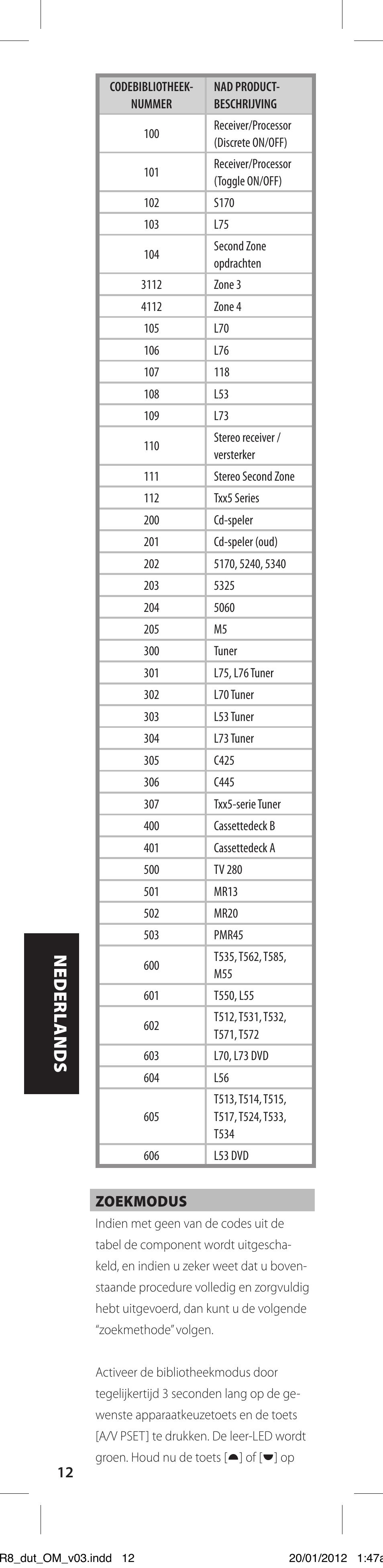 NAD HTR 8 User Manual | Page 86 / 118