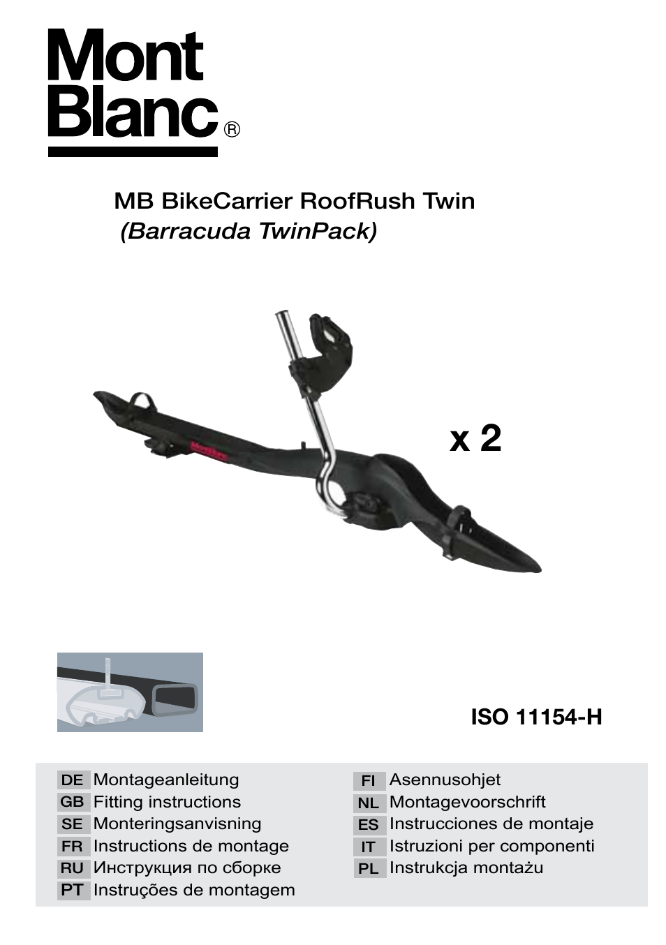 SsangYong Mont Blanc Barracuda 2in1 User Manual | 20 pages