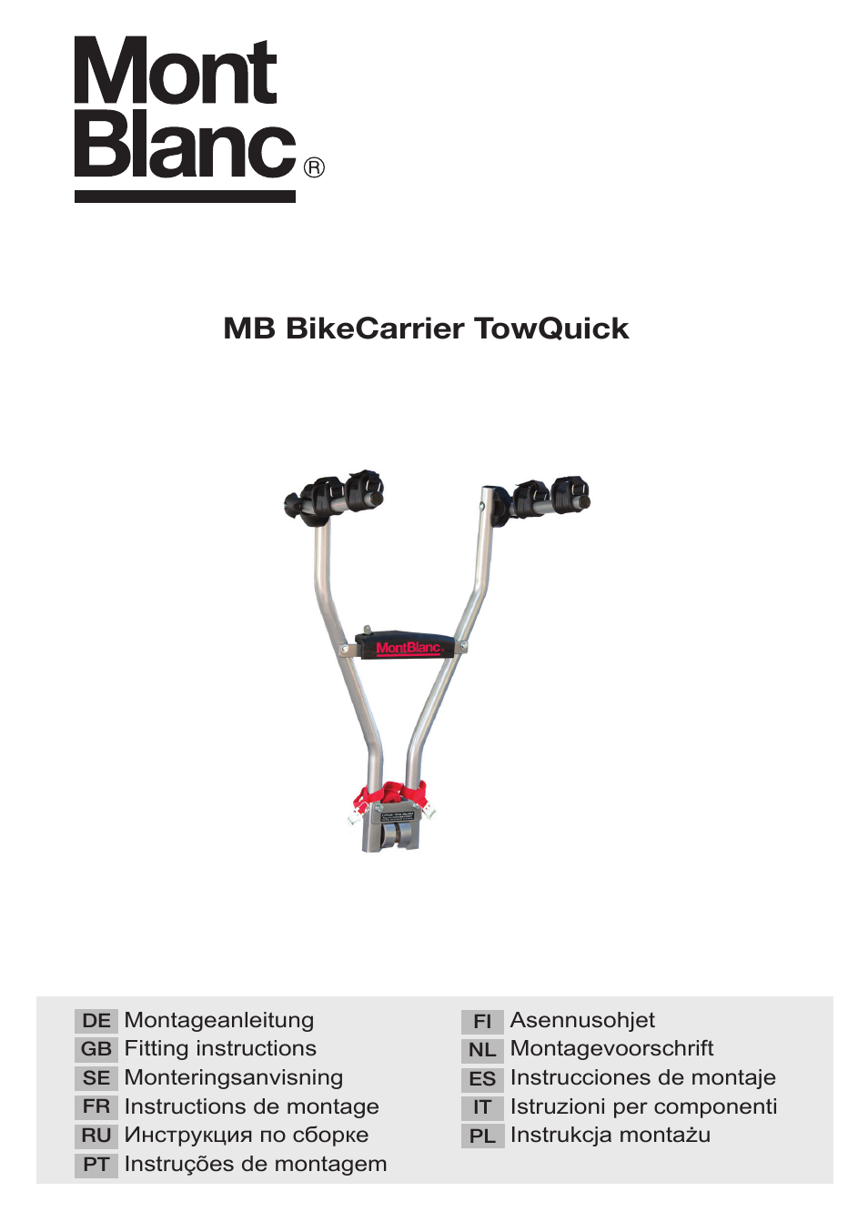 SsangYong Mont Blanc Quickball User Manual | 12 pages
