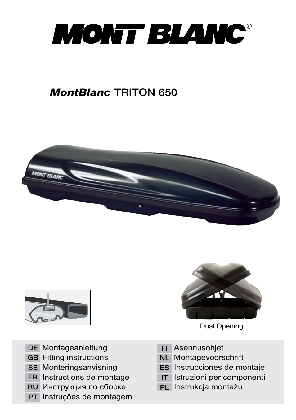 SsangYong Mont Blanc Triton 650 User Manual | 12 pages