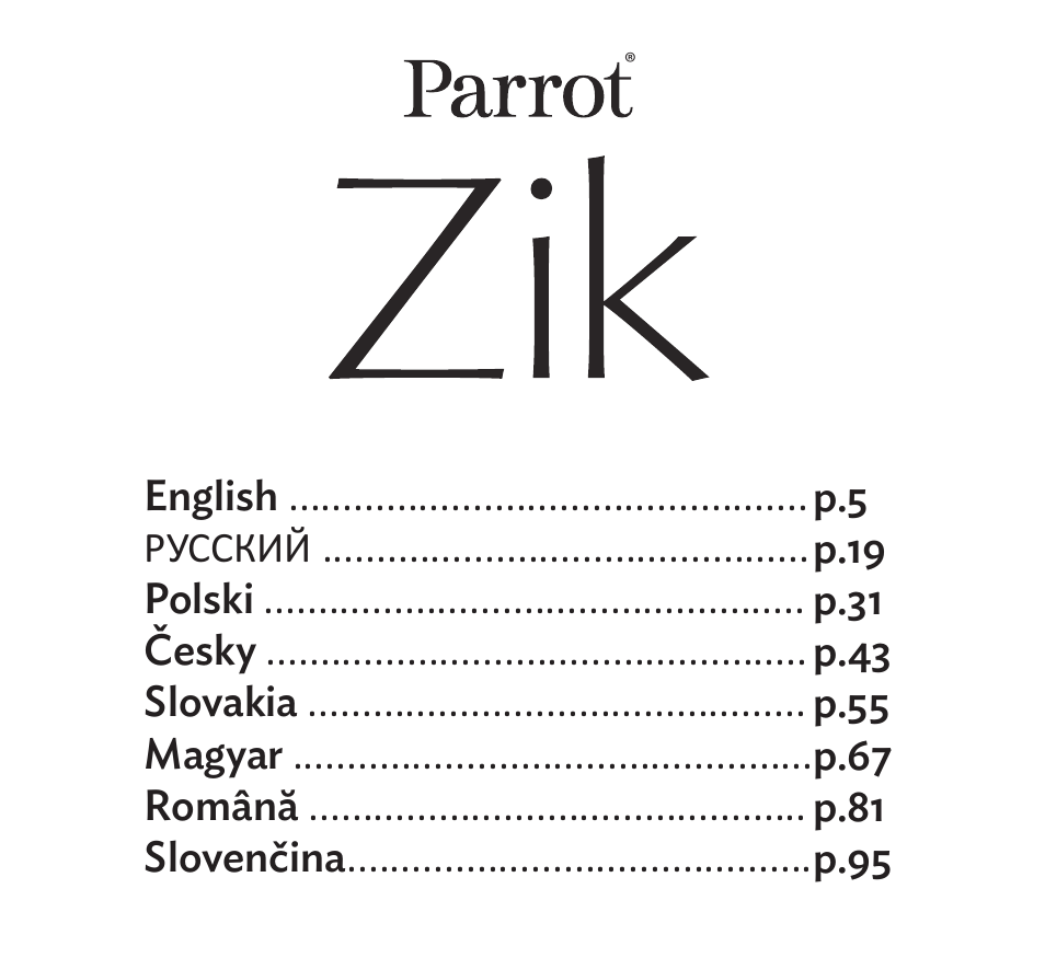 Parrot Zik User Manual | Page 3 / 104