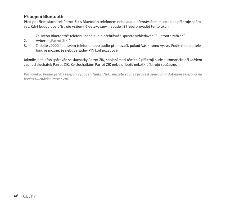 Parrot Zik User Manual | Page 46 / 104