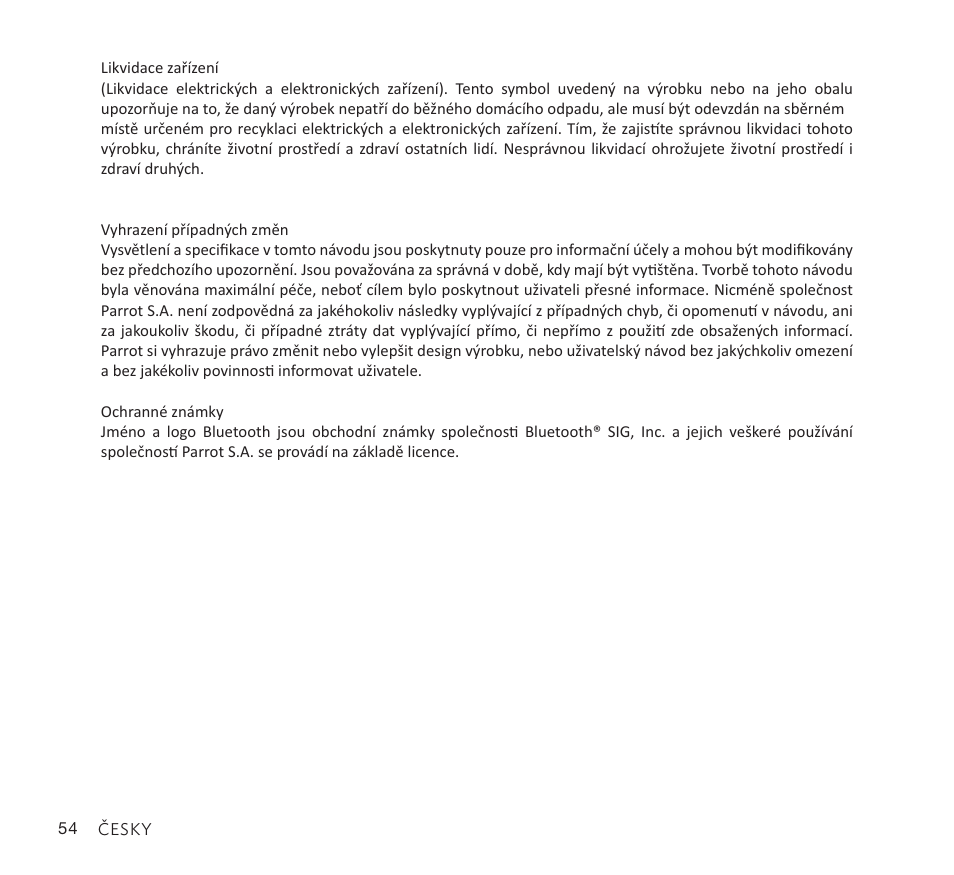 Parrot Zik User Manual | Page 54 / 104
