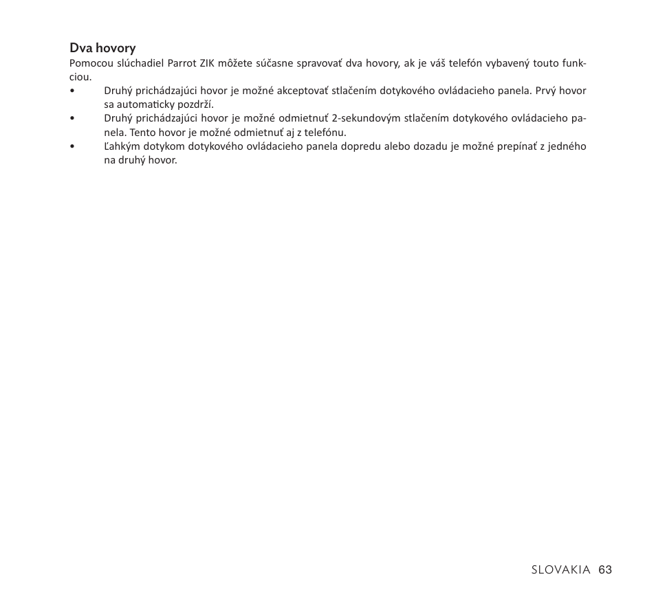 Parrot Zik User Manual | Page 63 / 104
