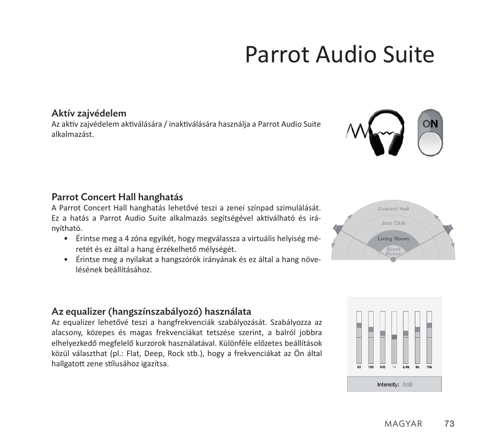 Parrot audio suite | Parrot Zik User Manual | Page 73 / 104