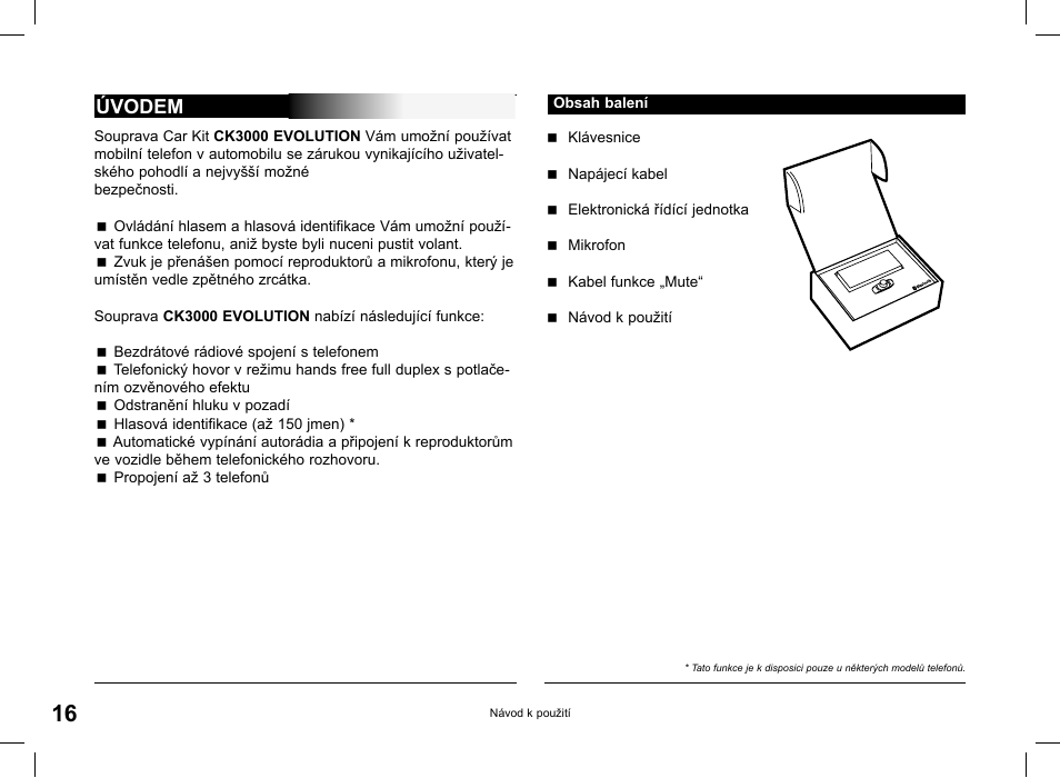 Úvodem | Parrot CK3000 Evolution User Manual | Page 16 / 48