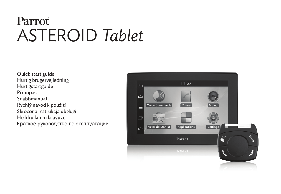 Parrot ASTEROID Tablet User Manual | 152 pages