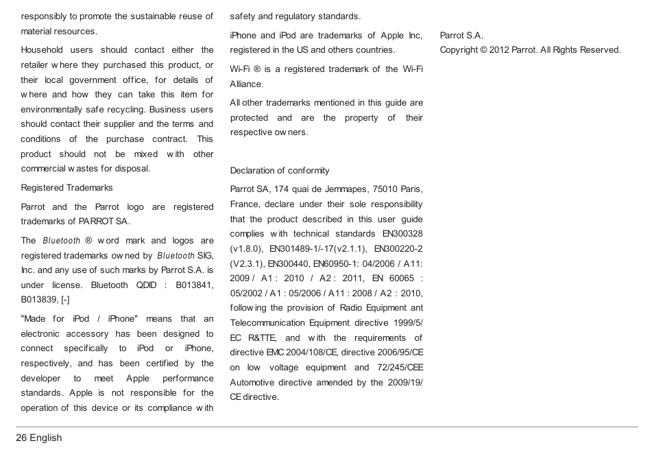 Parrot ASTEROID Tablet User Manual | Page 26 / 152
