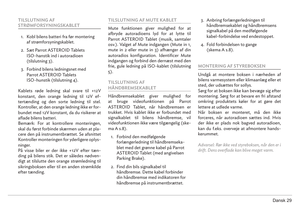 Parrot ASTEROID Tablet User Manual | Page 29 / 152