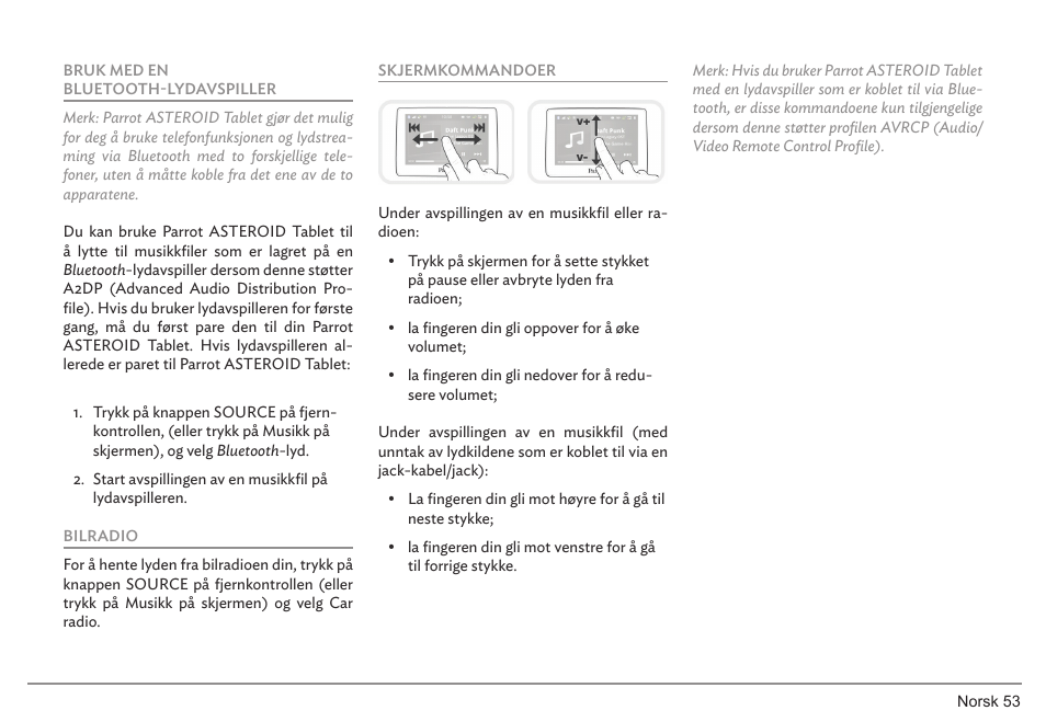 Parrot ASTEROID Tablet User Manual | Page 53 / 152