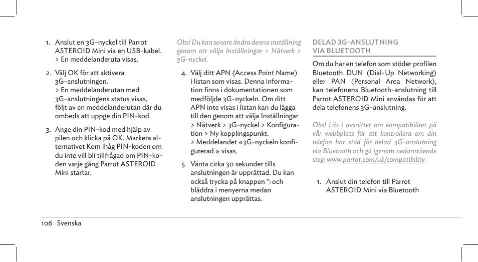 Parrot ASTEROID Mini User Manual | Page 106 / 196