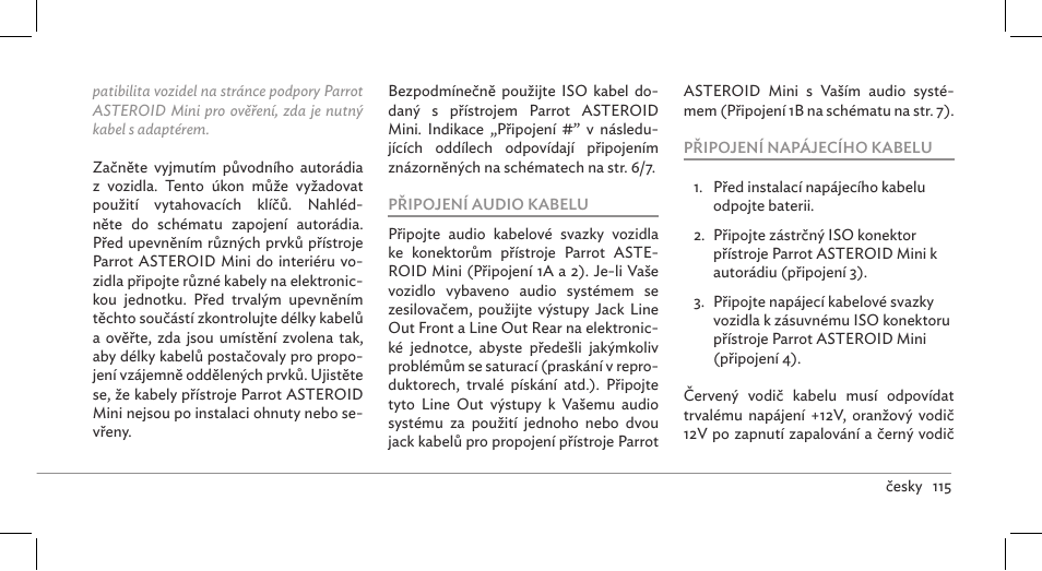 Parrot ASTEROID Mini User Manual | Page 115 / 196