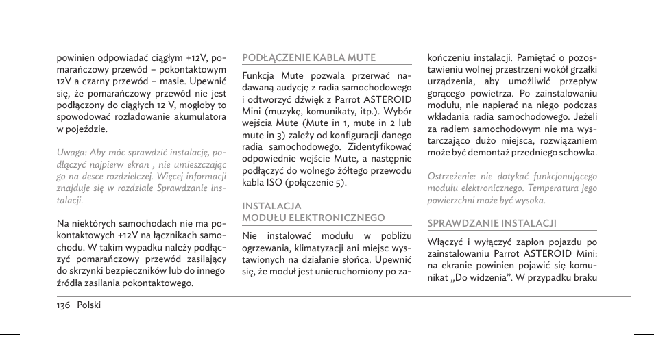 Parrot ASTEROID Mini User Manual | Page 136 / 196