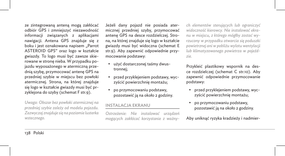 Parrot ASTEROID Mini User Manual | Page 138 / 196