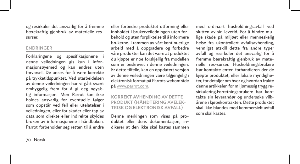 Parrot ASTEROID Mini User Manual | Page 70 / 196