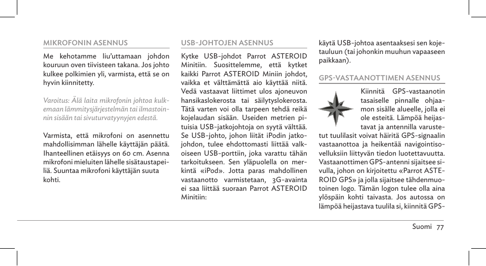 Parrot ASTEROID Mini User Manual | Page 77 / 196