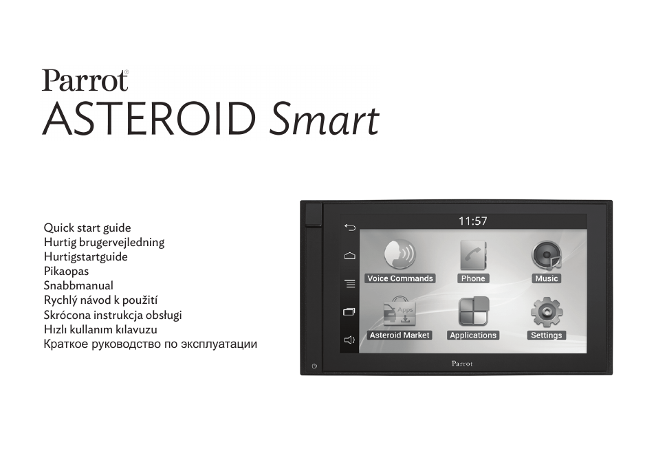 Parrot ASTEROID Smart User Manual | 152 pages