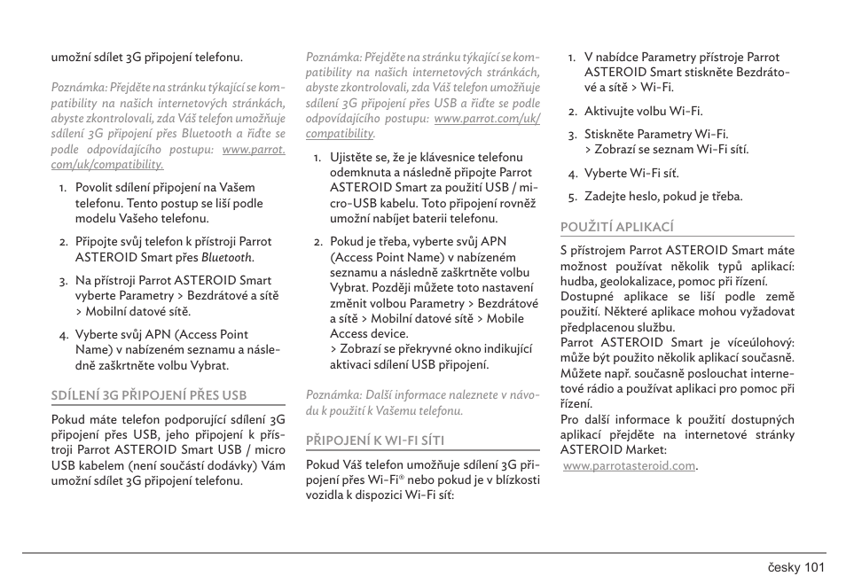 Parrot ASTEROID Smart User Manual | Page 101 / 152