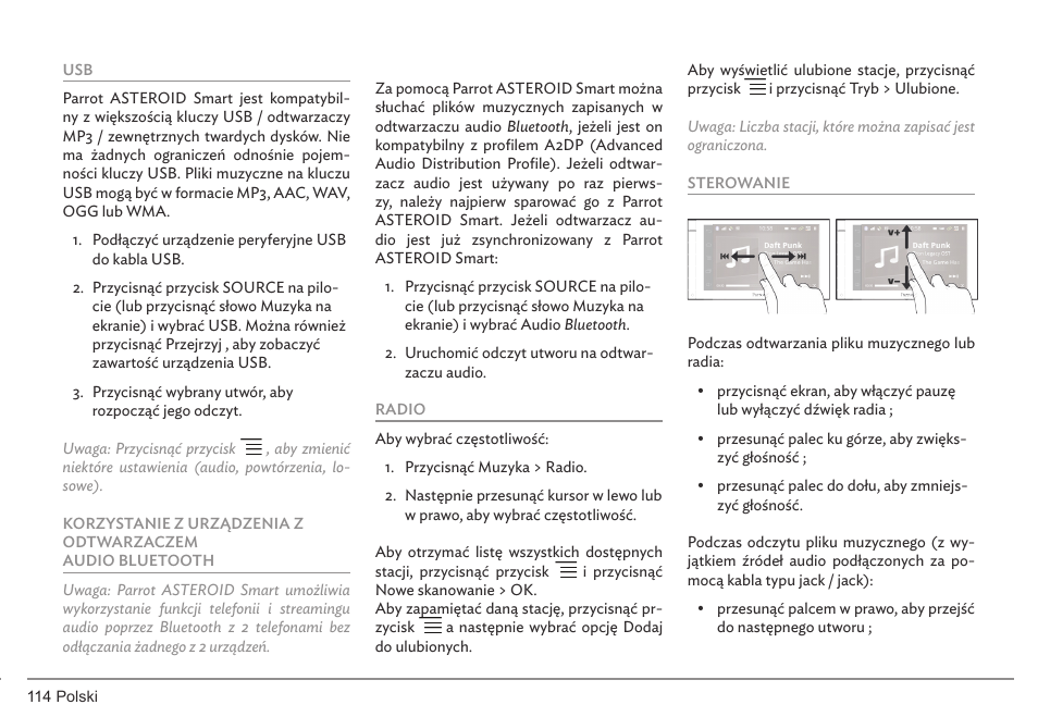 Parrot ASTEROID Smart User Manual | Page 114 / 152