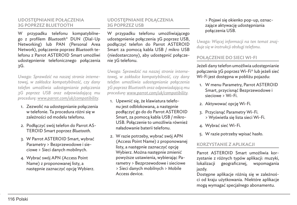 Parrot ASTEROID Smart User Manual | Page 116 / 152