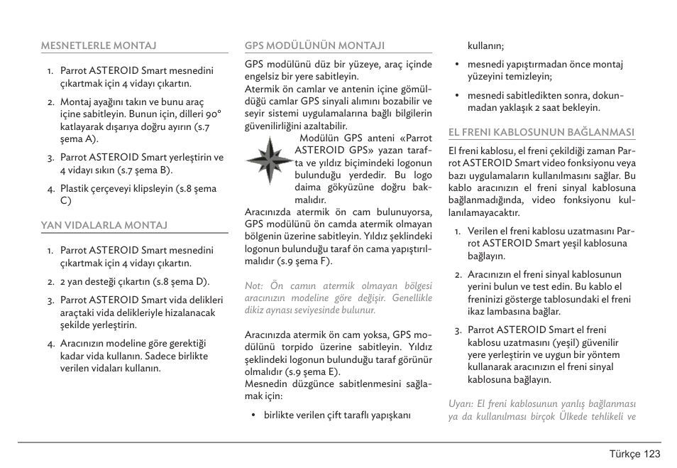 Parrot ASTEROID Smart User Manual | Page 123 / 152