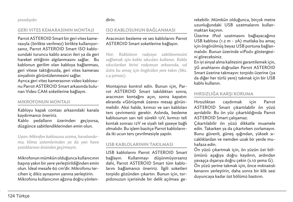 Parrot ASTEROID Smart User Manual | Page 124 / 152