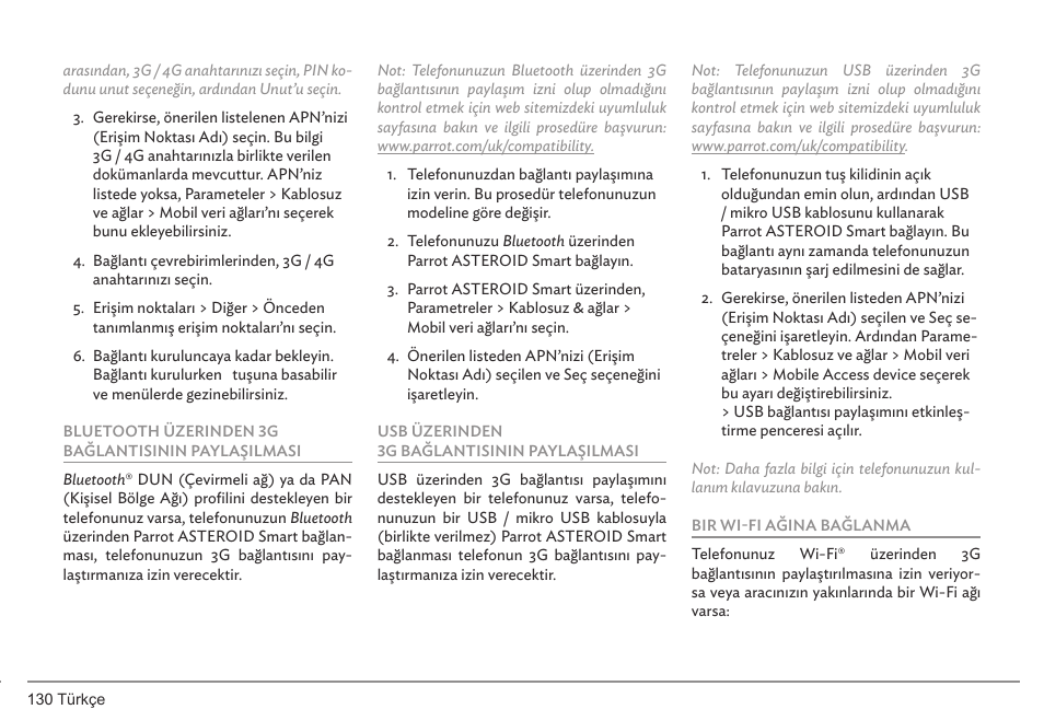 Parrot ASTEROID Smart User Manual | Page 130 / 152