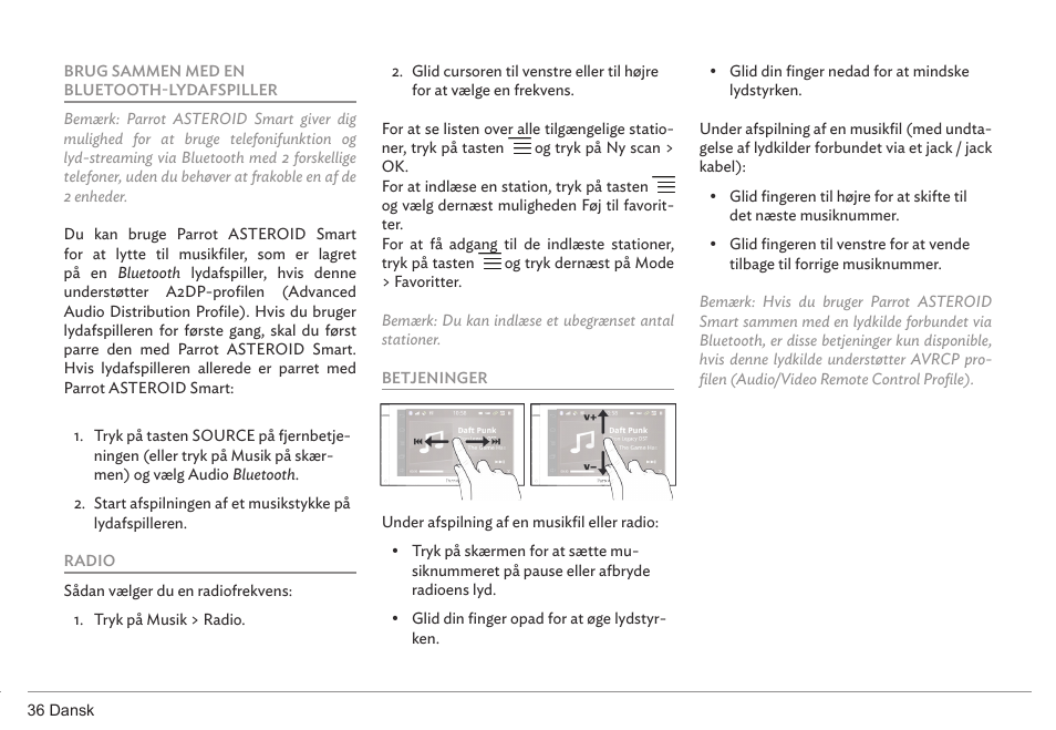 Parrot ASTEROID Smart User Manual | Page 36 / 152