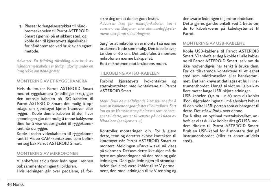 Parrot ASTEROID Smart User Manual | Page 46 / 152