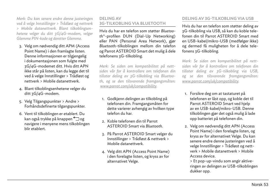 Parrot ASTEROID Smart User Manual | Page 53 / 152