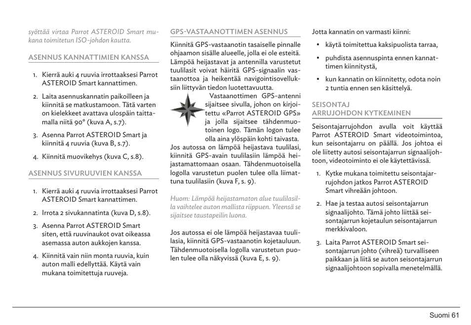 Parrot ASTEROID Smart User Manual | Page 61 / 152